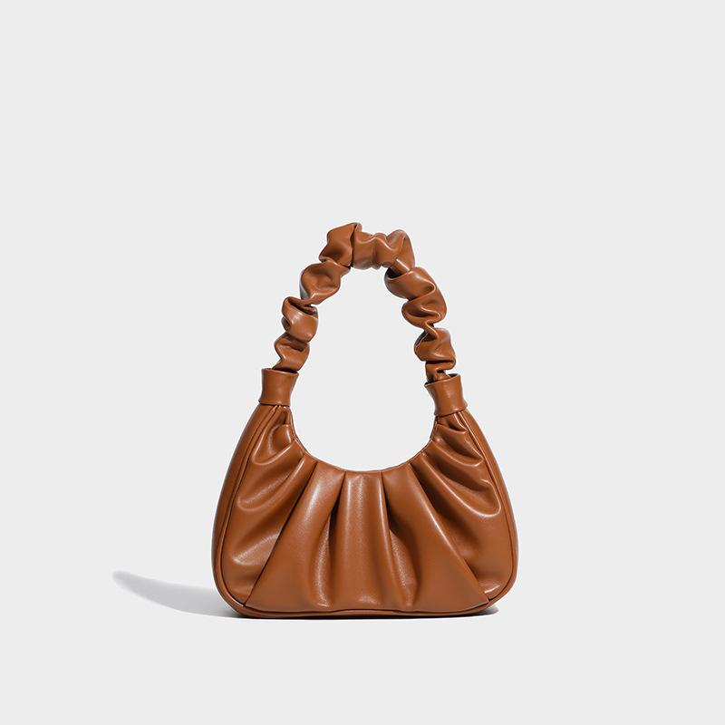 Shoulder handbag严选批发包包女2024新款小众设计时尚单肩腋下包高级感手提褶皱包