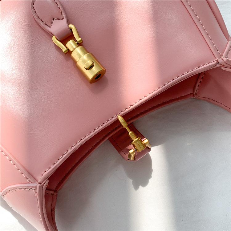 Shoulder handbag定制印logo 小手提包包高级感 女士单肩包金属锁扣时尚斜挎包女
