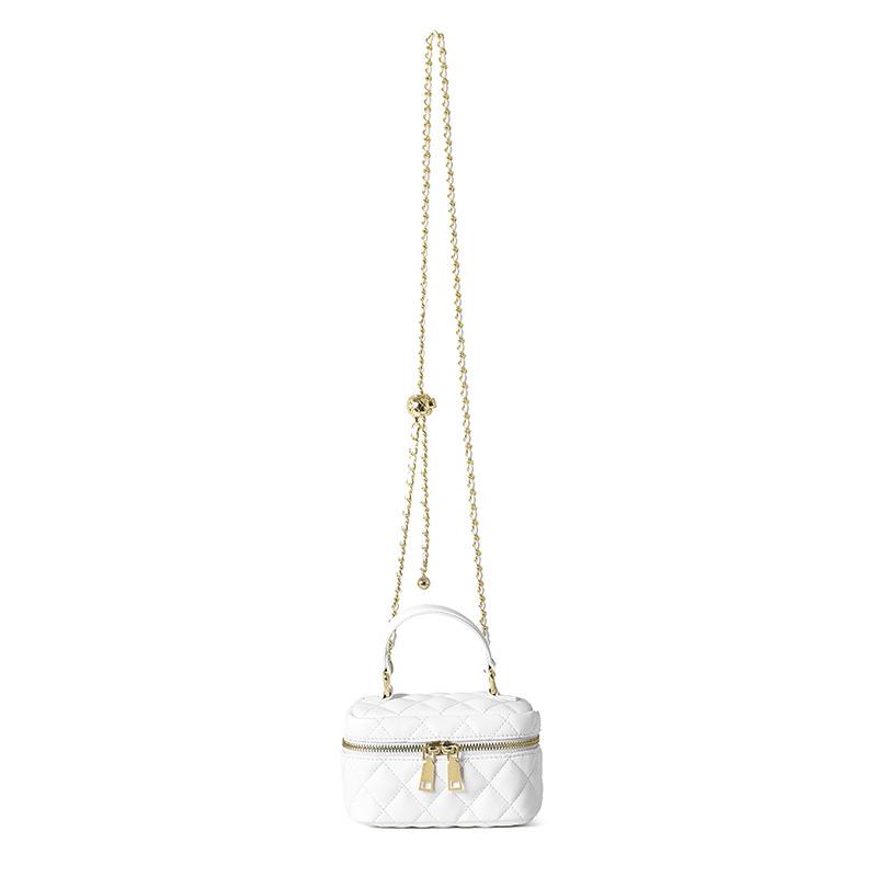 Shoulder handbag2024新款菱格小方包时尚链条女包高级感女士单肩斜挎包化妆包潮