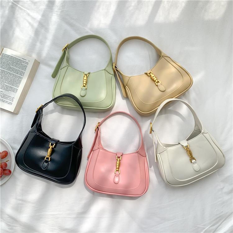 Shoulder handbag定制印logo 小手提包包高级感 女士单肩包金属锁扣时尚斜挎包女