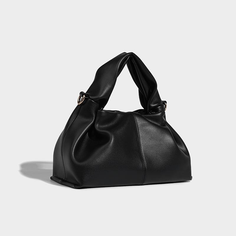 Shoulder handbag2024新款包包秋冬高级感百搭褶皱单肩斜挎包云朵包饺子包手提包