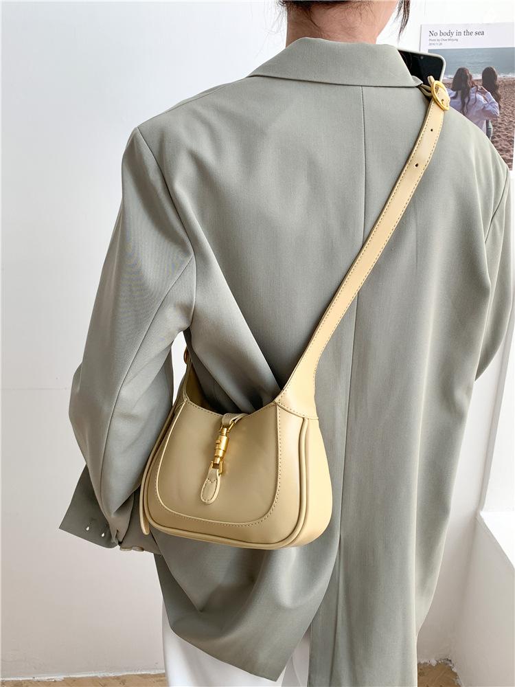 Shoulder handbag定制印logo 小手提包包高级感 女士单肩包金属锁扣时尚斜挎包女