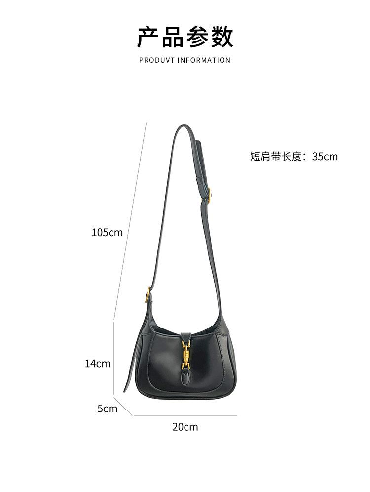 Shoulder handbag定制印logo 小手提包包高级感 女士单肩包金属锁扣时尚斜挎包女