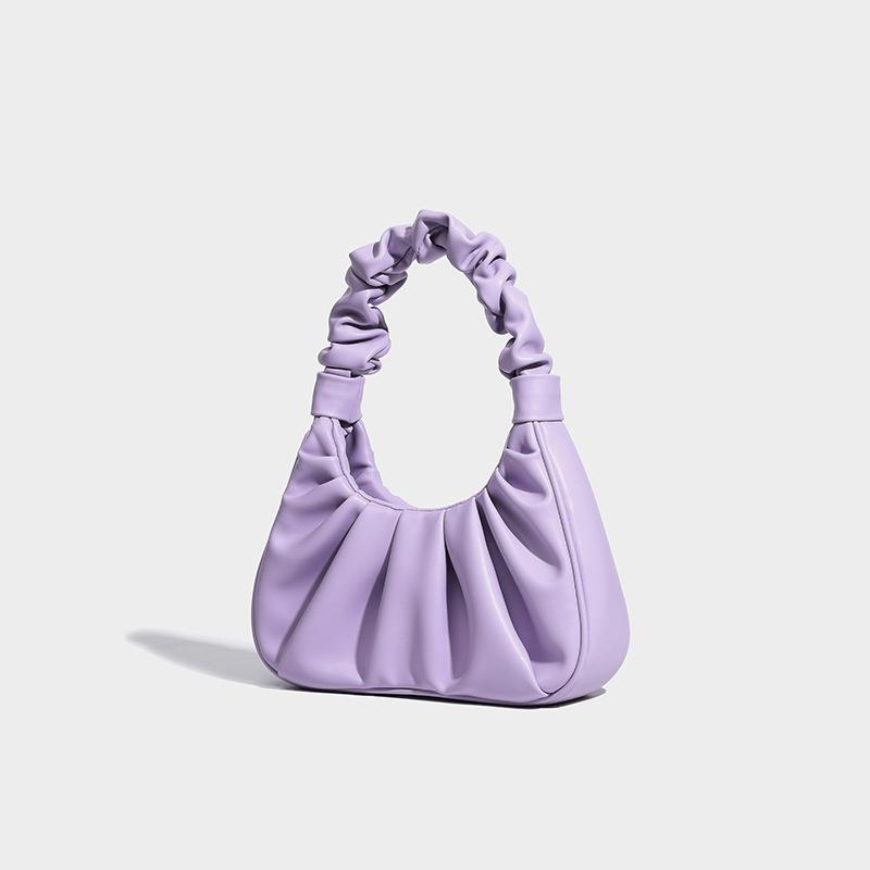 Shoulder handbag严选批发包包女2024新款小众设计时尚单肩腋下包高级感手提褶皱包