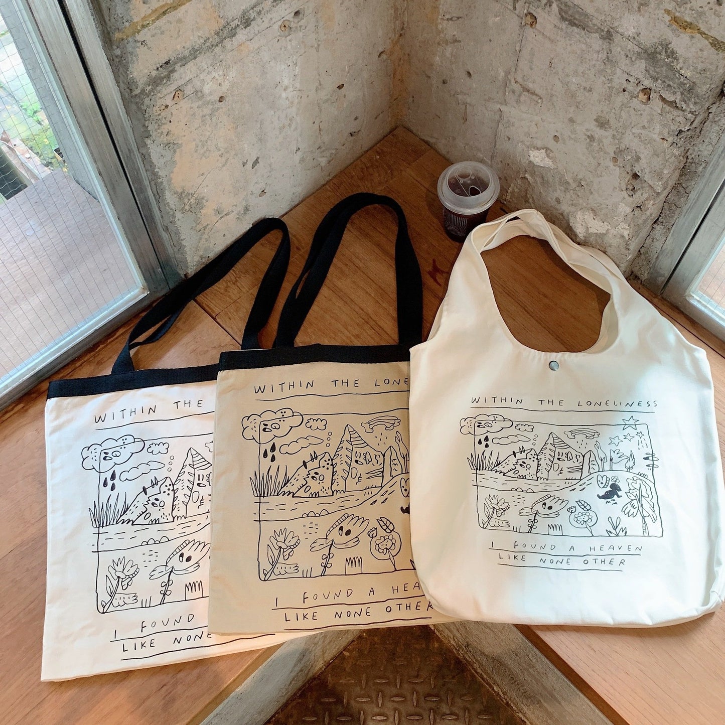 Shopping bag2791 ins风涂鸦帆布包女学生通勤背心包大容量单肩包手提托特包