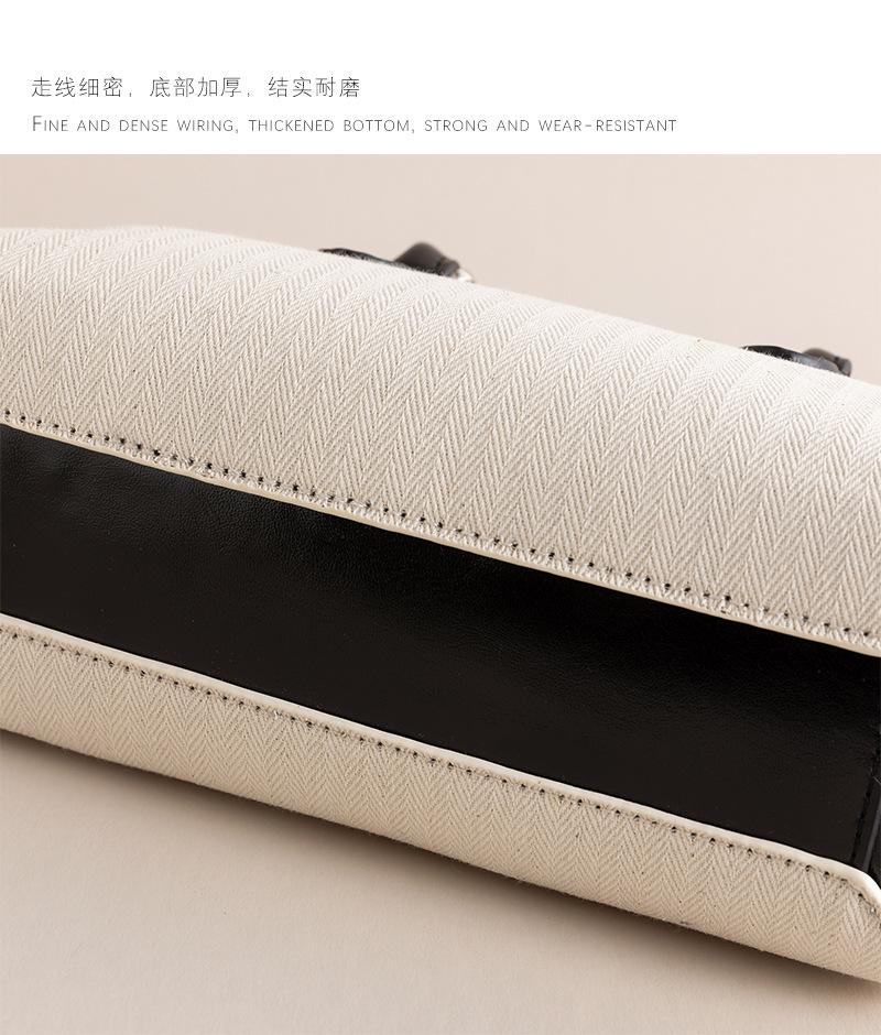 Shoulder handbag2024新款贝壳包 简约百搭迷你拼色保龄球包手提斜挎包波士顿包