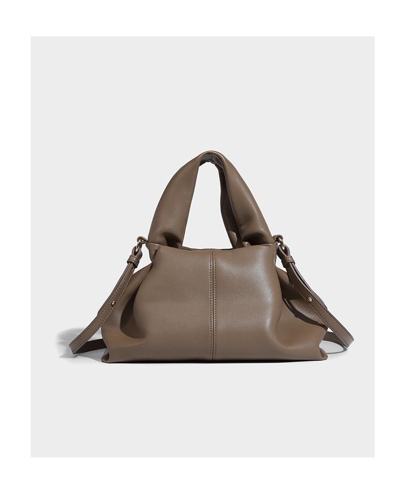 Shoulder handbag2024新款包包秋冬高级感百搭褶皱单肩斜挎包云朵包饺子包手提包