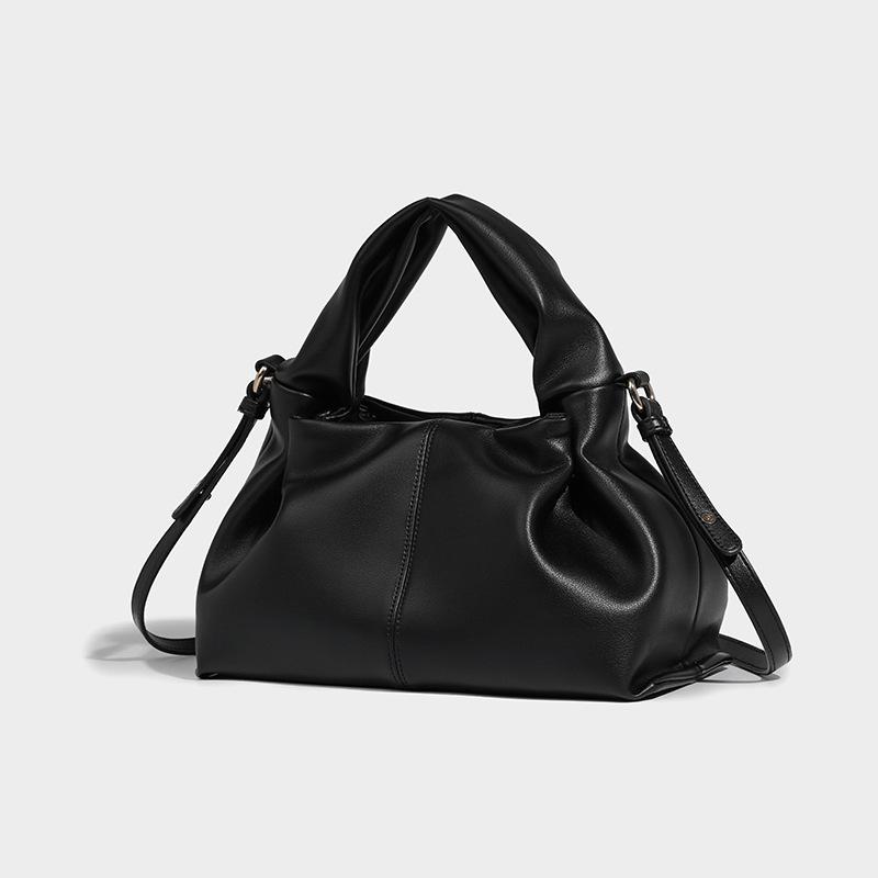 Shoulder handbag2024新款包包秋冬高级感百搭褶皱单肩斜挎包云朵包饺子包手提包