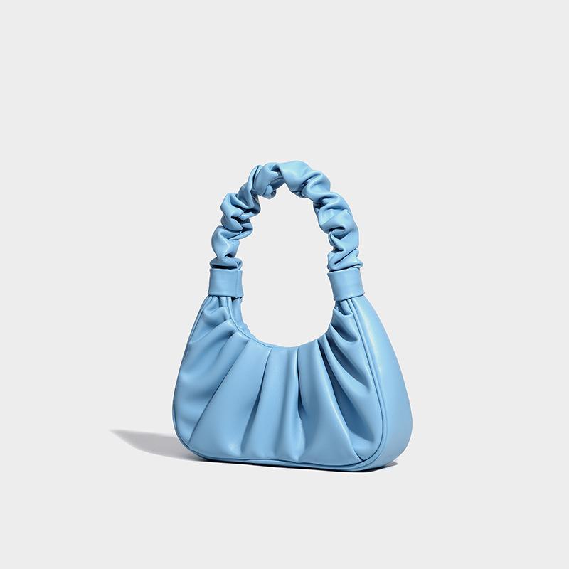 Shoulder handbag严选批发包包女2024新款小众设计时尚单肩腋下包高级感手提褶皱包