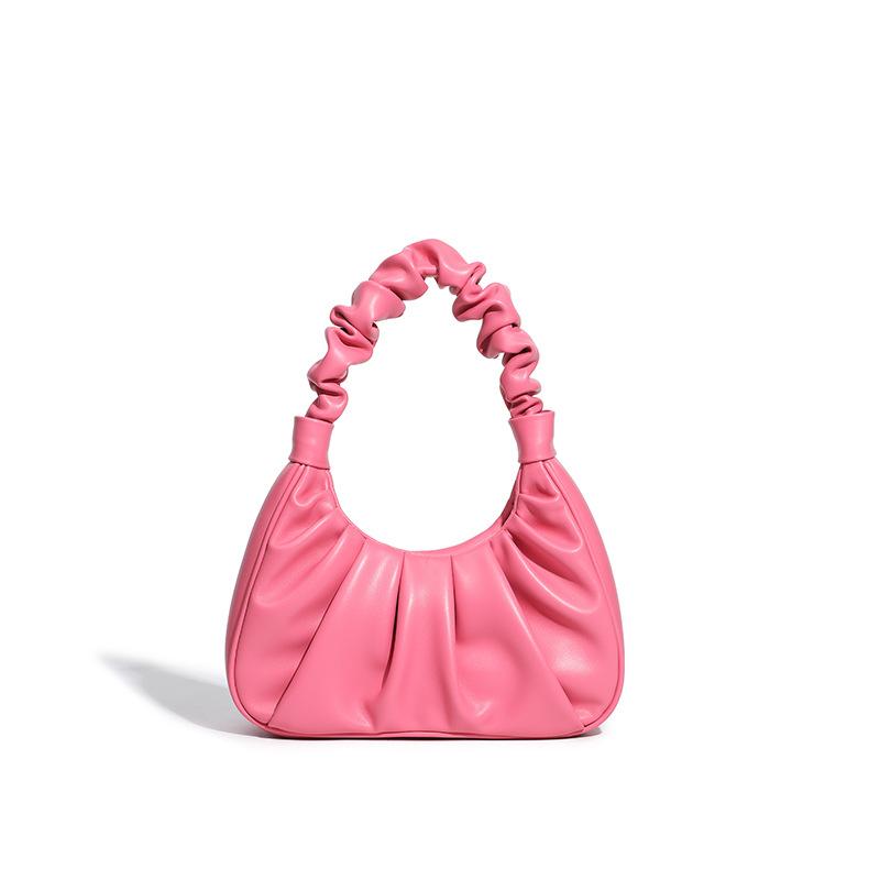 Shoulder handbag严选批发包包女2024新款小众设计时尚单肩腋下包高级感手提褶皱包