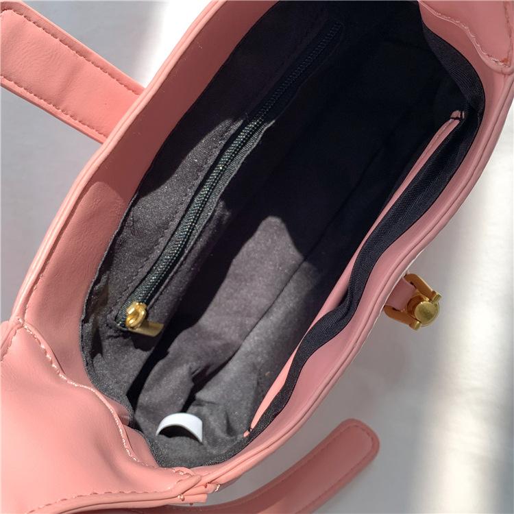 Shoulder handbag定制印logo 小手提包包高级感 女士单肩包金属锁扣时尚斜挎包女
