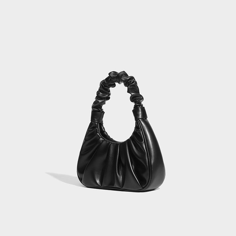Shoulder handbag严选批发包包女2024新款小众设计时尚单肩腋下包高级感手提褶皱包