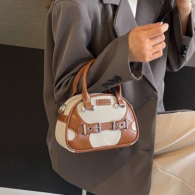 Shoulder handbag包包2024夏季新款手提包波士顿包时尚百搭潮流韩系女包高级感女包