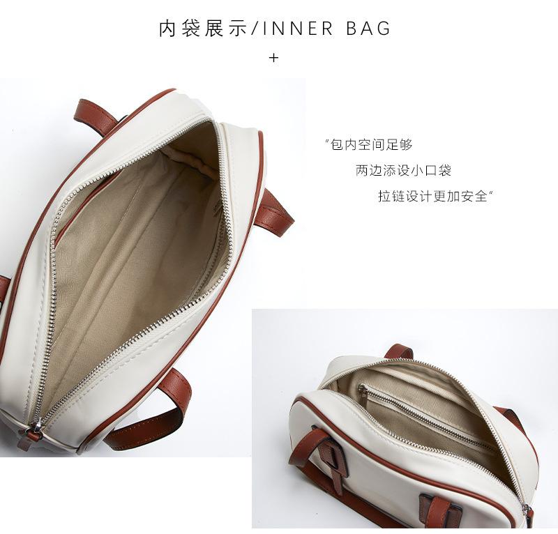 Shoulder handbag包包女包2024新款PU手提包 撞色通勤包时尚百搭单肩大容量托特包