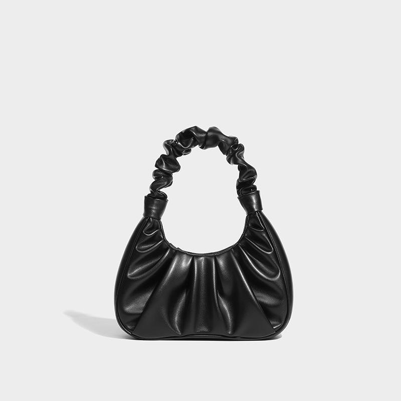 Shoulder handbag严选批发包包女2024新款小众设计时尚单肩腋下包高级感手提褶皱包