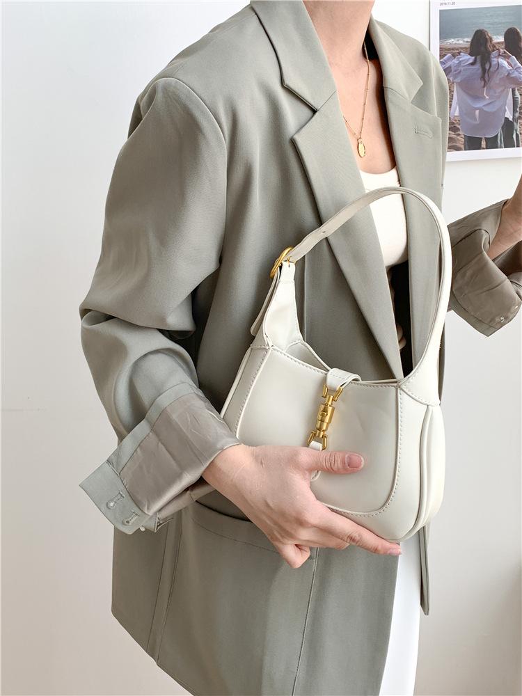 Shoulder handbag定制印logo 小手提包包高级感 女士单肩包金属锁扣时尚斜挎包女