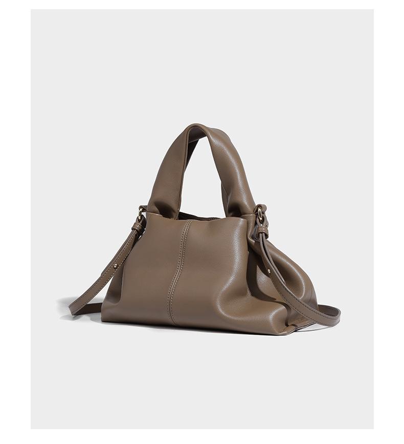 Shoulder handbag2024新款包包秋冬高级感百搭褶皱单肩斜挎包云朵包饺子包手提包