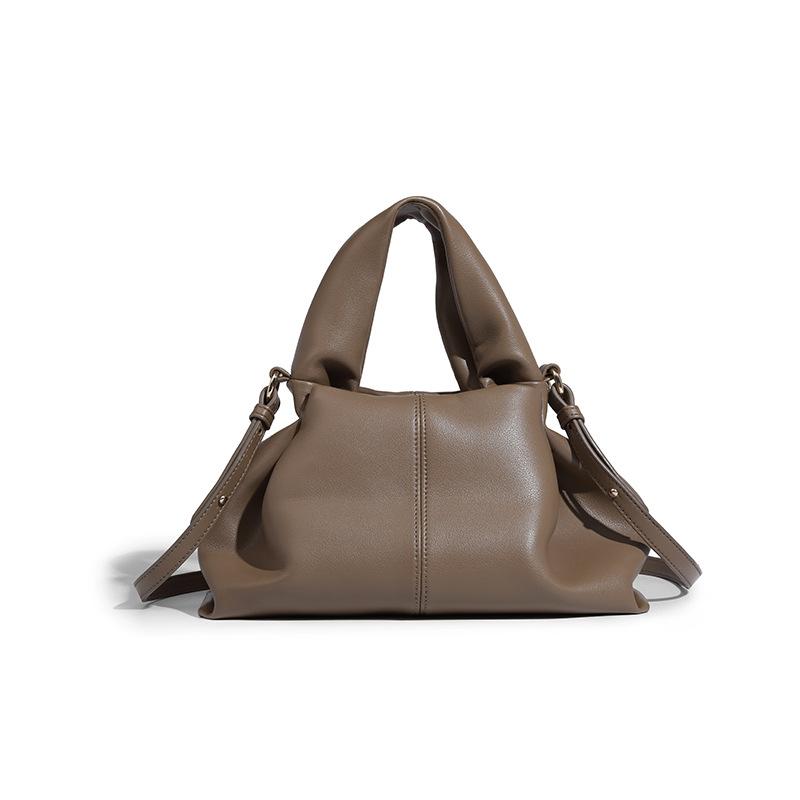 Shoulder handbag2024新款包包秋冬高级感百搭褶皱单肩斜挎包云朵包饺子包手提包