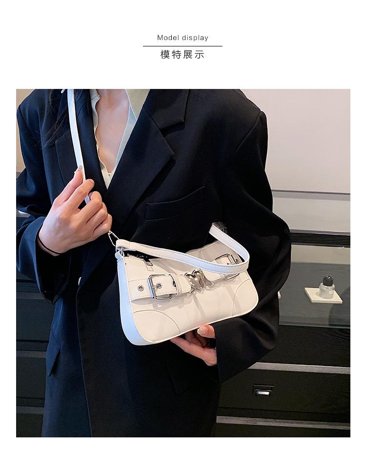 Shoulder handbag加工定制高级质感包包女2023新款牛仔布腋下包百搭简约单肩斜挎包