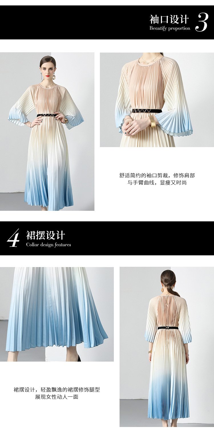 Romance with you D1 Organ pleated dress