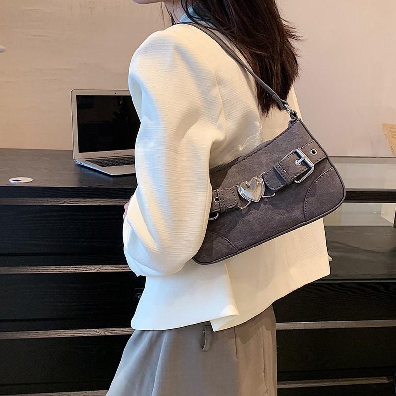 Shoulder handbag加工定制高级质感包包女2023新款牛仔布腋下包百搭简约单肩斜挎包