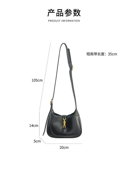 Shoulder handbag定制印logo   小手提包包高级感 女士单肩包金属锁扣时尚斜挎包女