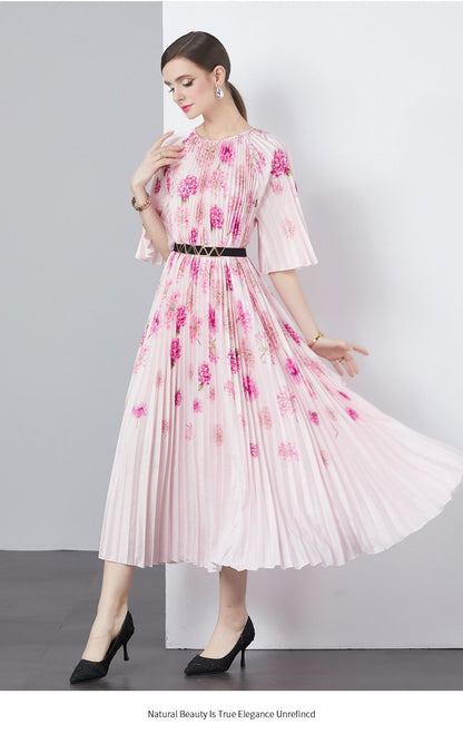 Romance with you D1 Orgen pleated dress