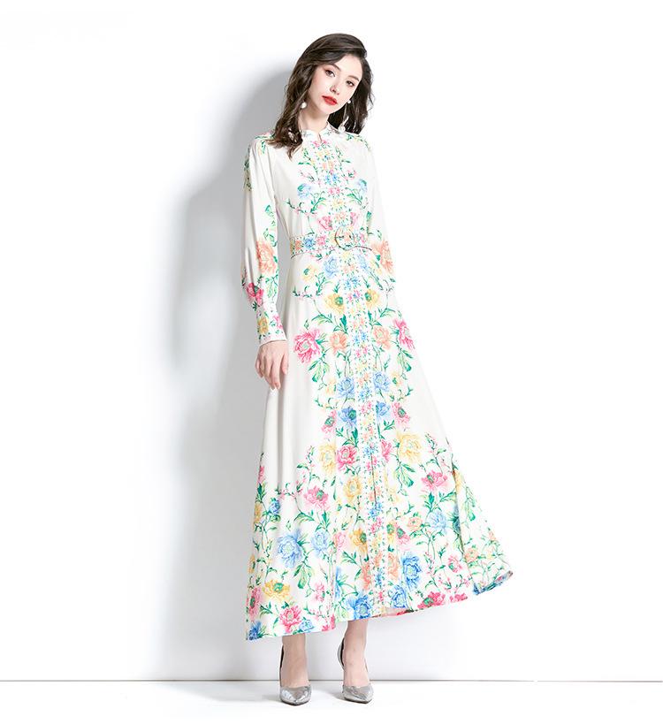 Romance with you D1 Lantern sleeve printed dress