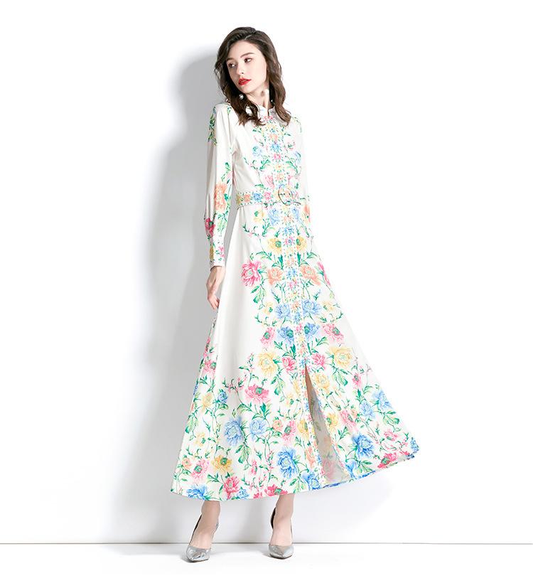 Romance with you D1 Lantern sleeve printed dress