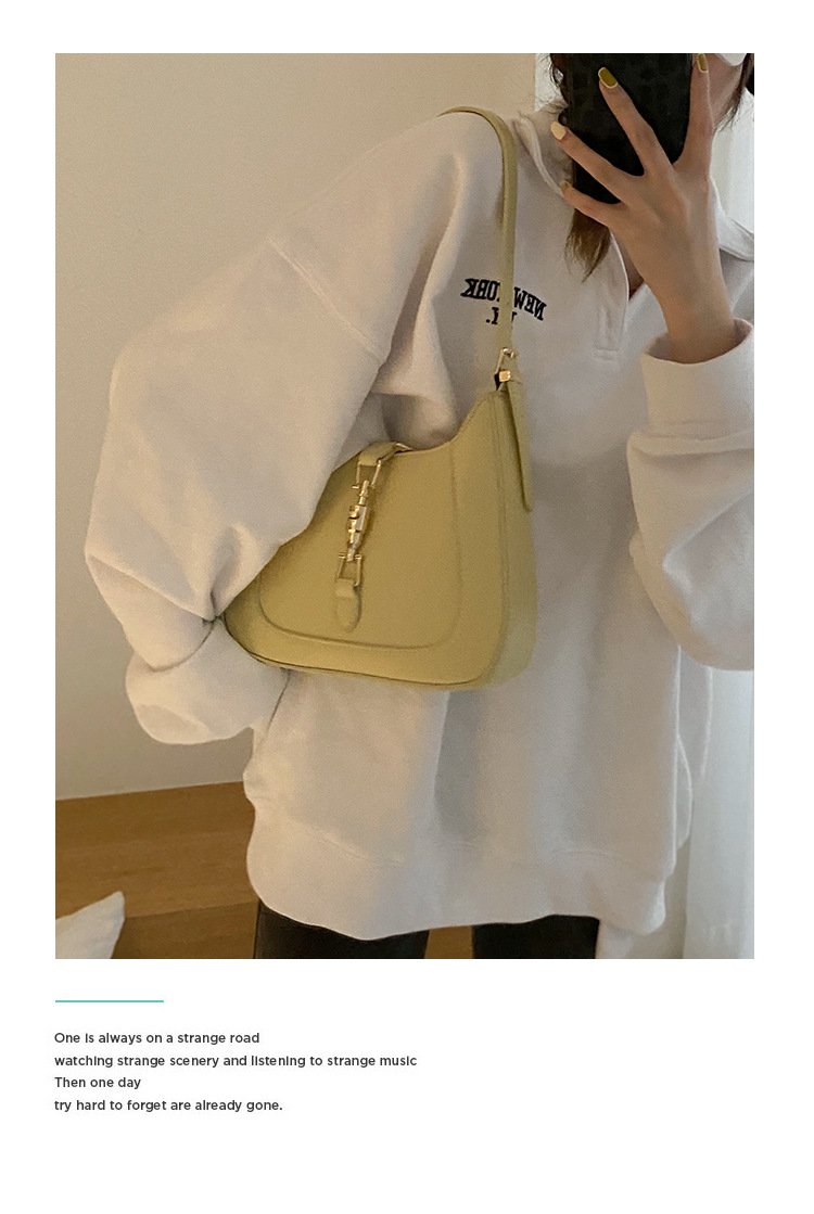 Shoulder handbag贴牌加工定制小众设计包包女2022新款时尚腋下包质感洋气法棍包