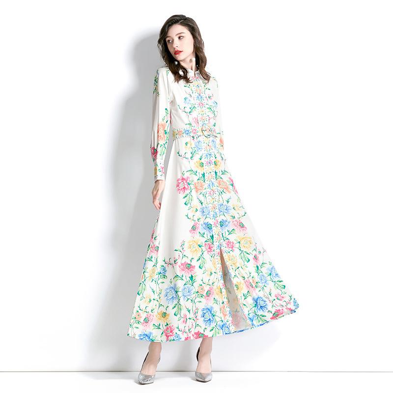 Romance with you D1 Lantern sleeve printed dress