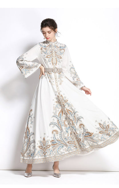 Romance with you D1 Long dress with flared sleeve