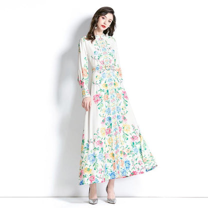 Romance with you D1 Lantern sleeve printed dress