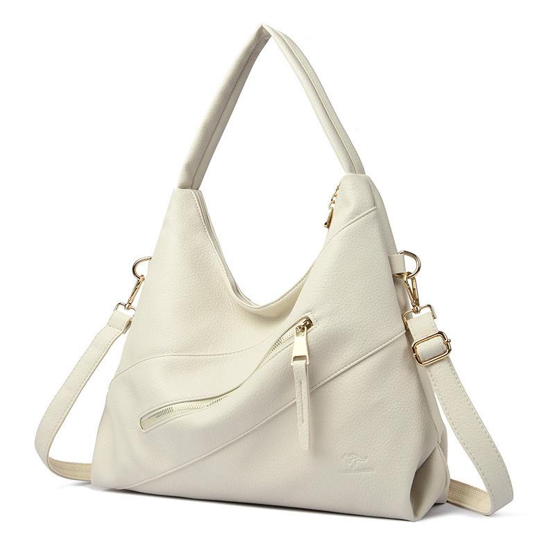 Sarah Textured Soft Leather Large Capacity Tote Bag