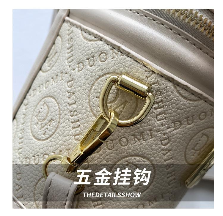 Shoulder handbag高级质感小包包女秋2024新款潮时尚小众手提水桶包百搭爆款斜挎包