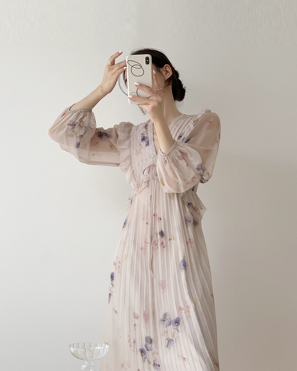 Fairy Drape Unique and Beautiful Temperament Long-sleeved Dress