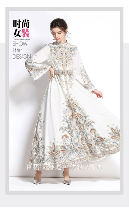 Romance with you D1 Long dress with flared sleeve