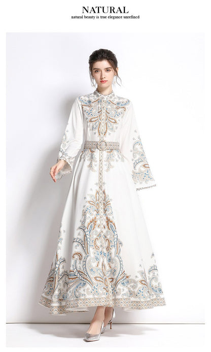 Romance with you D1 Long dress with flared sleeve