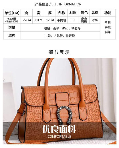 Tote bag包包女士手提单肩包handbags欧美时尚跨境包包大气质感女式斜挎包