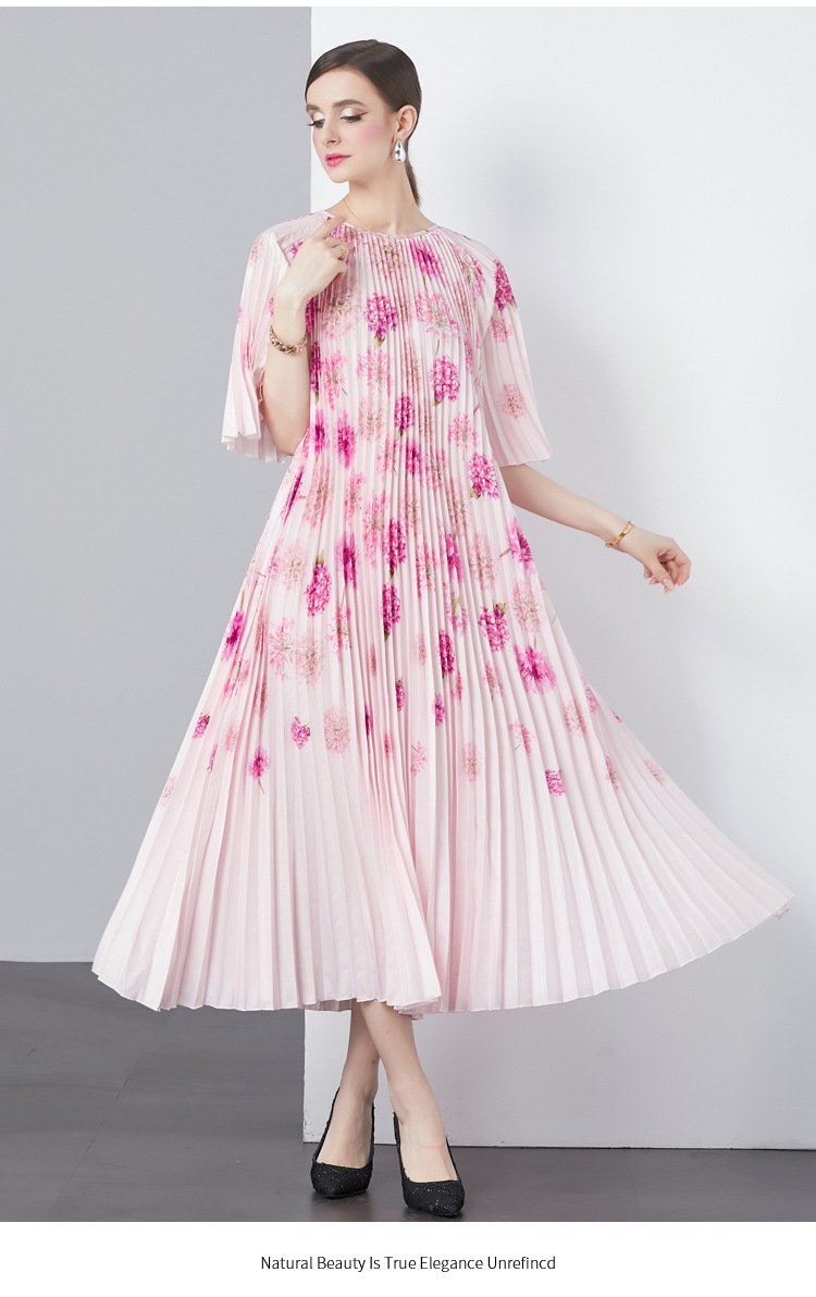 Romance with you D1 Orgen pleated dress