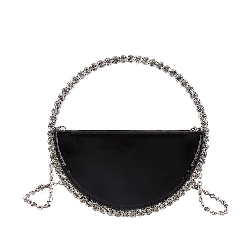 Sarah Celebrity Rhinestone Round Banquet Handbag