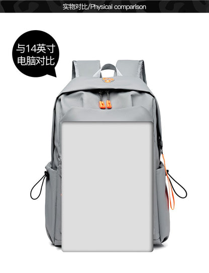 Backpack新款男士双肩背包大学生电脑包休闲旅行包简约轻便书包中学旅游包