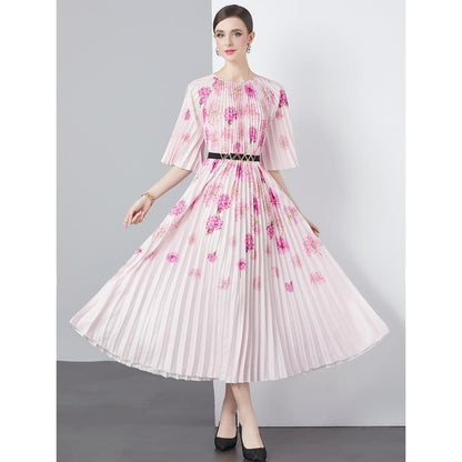 Romance with you D1 Orgen pleated dress