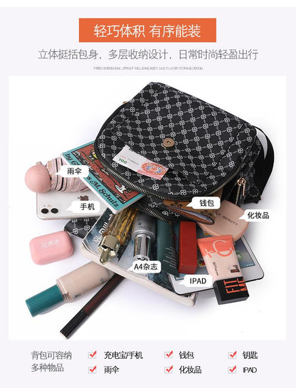 Backpack女士双肩包2023新款韩版软皮背包时尚简约多用斜挎胸包女士小背包