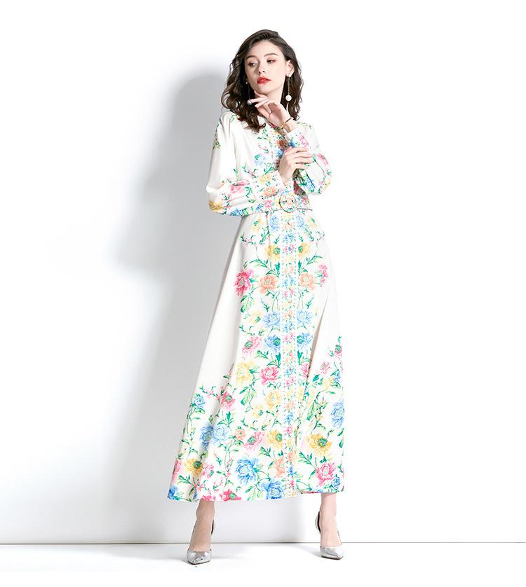 Romance with you D1 Lantern sleeve printed dress