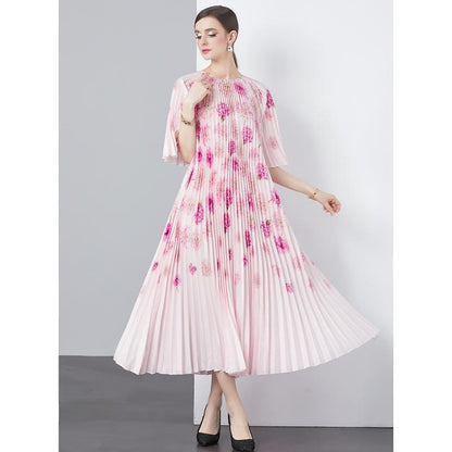 Romance with you D1 Orgen pleated dress